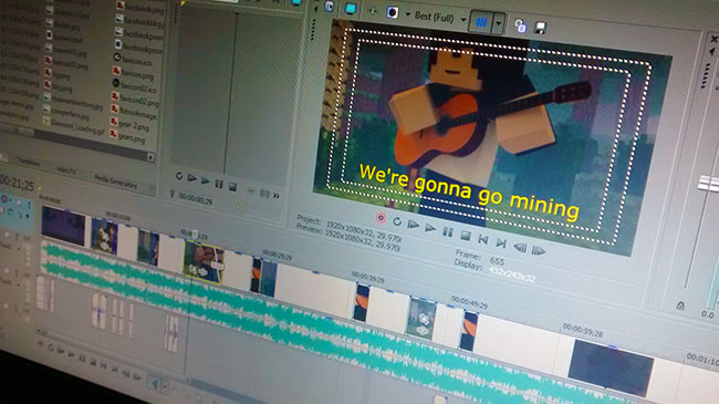 Editing Go Mining - Animated Music Video