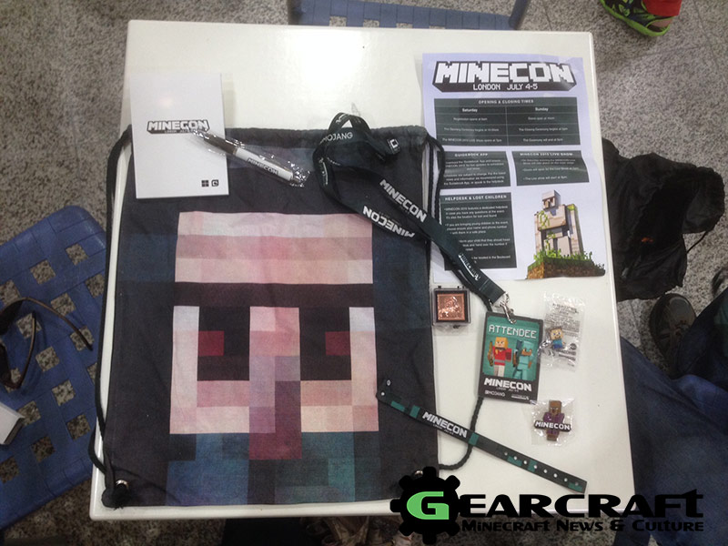 Minecon 2015 Goodie Bag