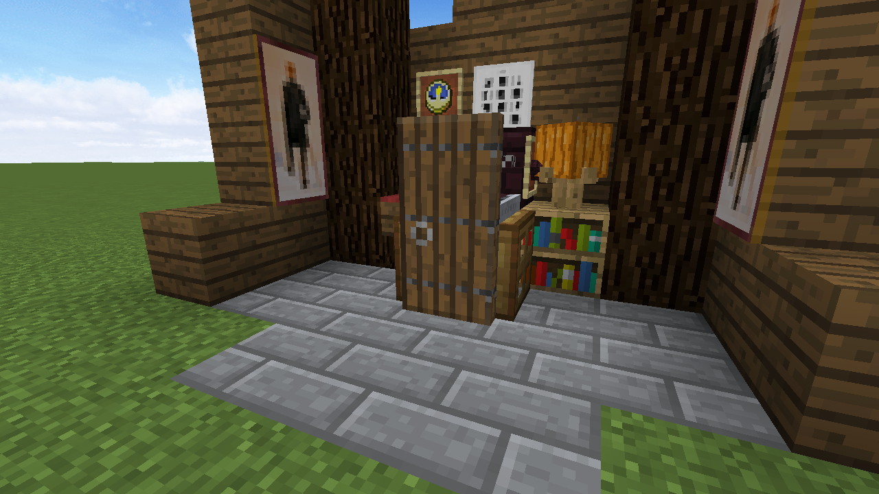 Add trapdoors and a door for arms/back.