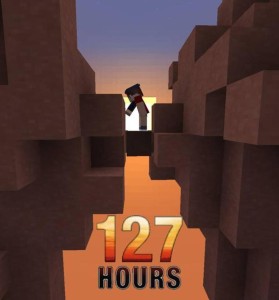 127 Hours - Movie Posters in Minecraft