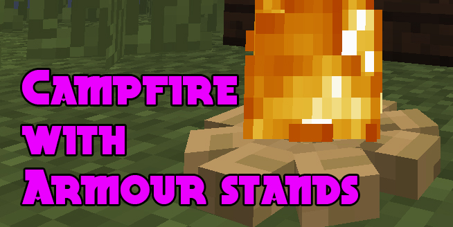 make campfire using armour stands | Gearcraft