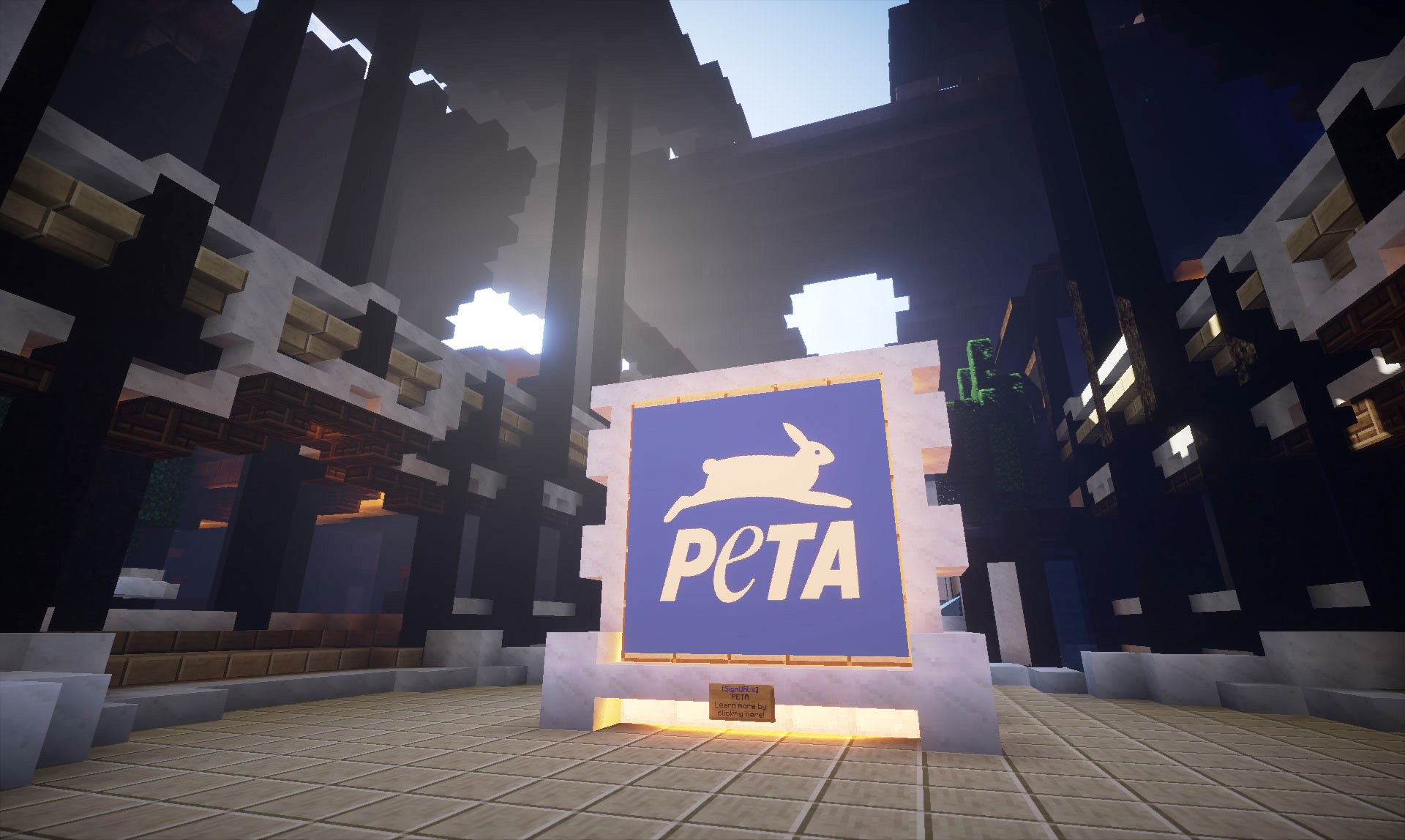 Inside the re-creation of PETA's headquarters